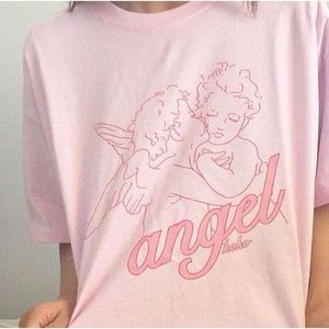 Angel koko shirts baby pink🍒